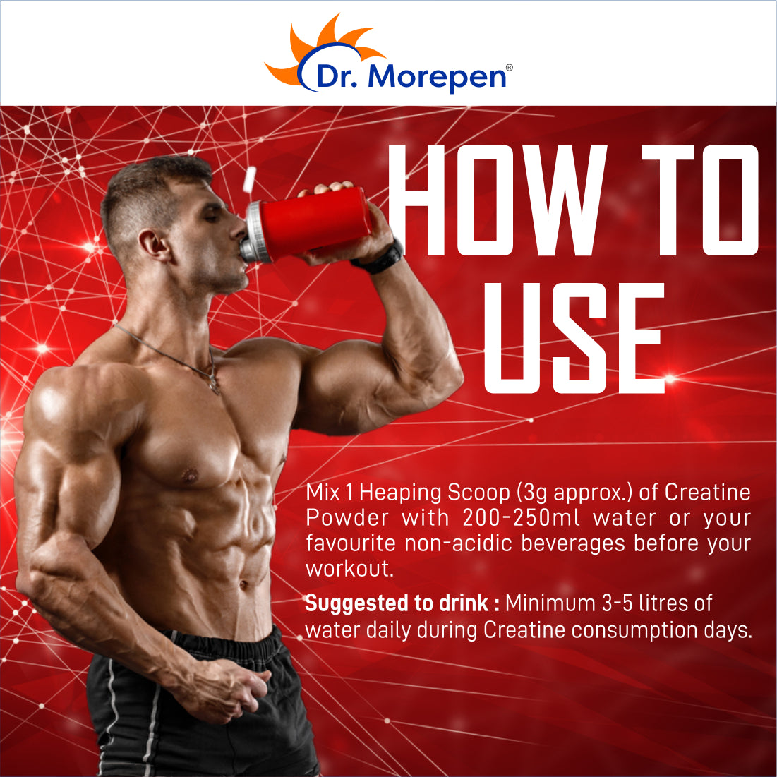 Dr. Morepen Creatine Monohydrate Powder