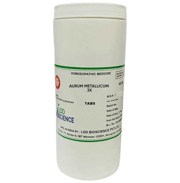 LDD Bioscience Homeopathy Aurum Metallicum 3X Tablets - Distacart