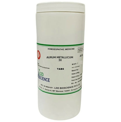 LDD Bioscience Homeopathy Aurum Metallicum 3X Tablets - Distacart