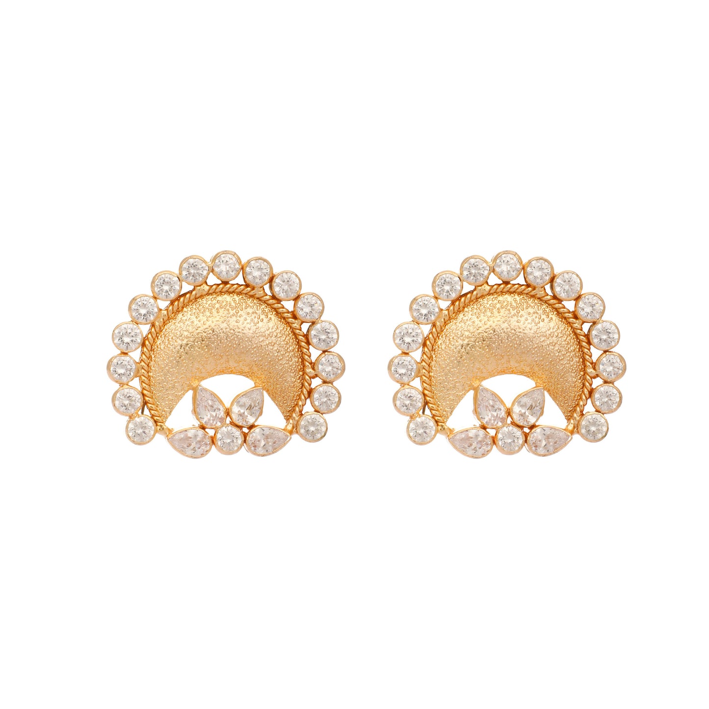 Nuyug 22K Gold Plated Crescent Glow Earrings - Distacart