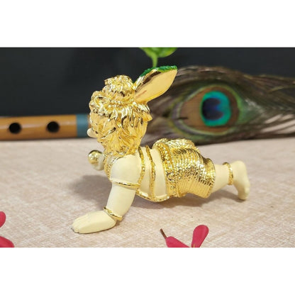 Gold Art India Silver Plated Matte Laddu Gopal Idol - Distacart
