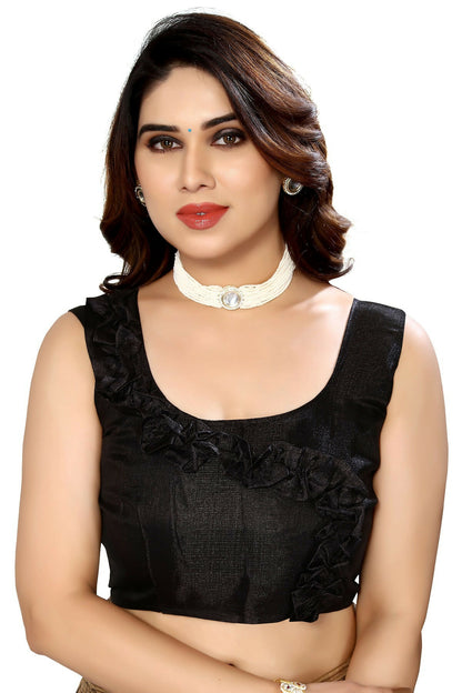 Vamika black Printed Art Silk Saree - Distacart