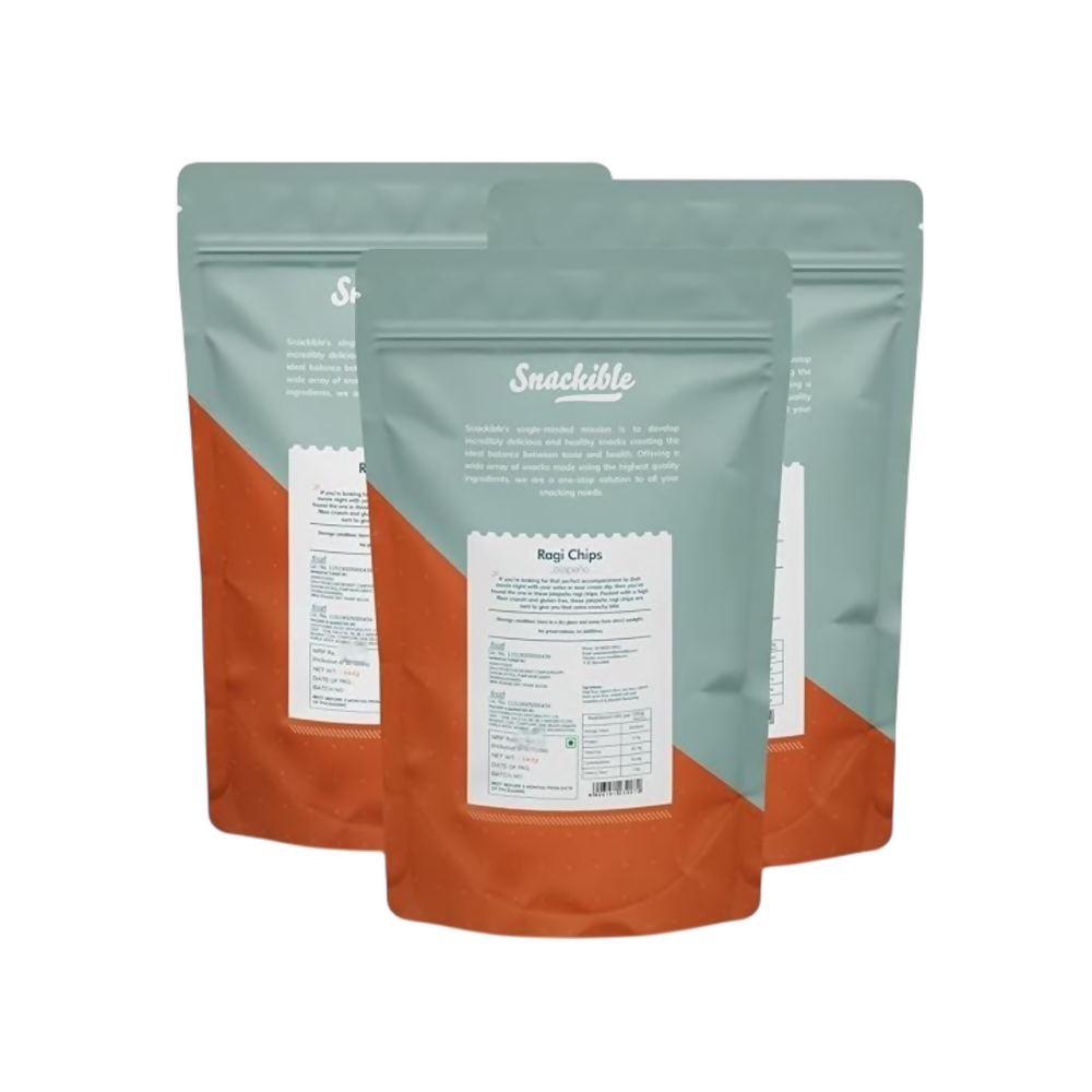Snackible Jalapeno Ragi Chips - Distacart