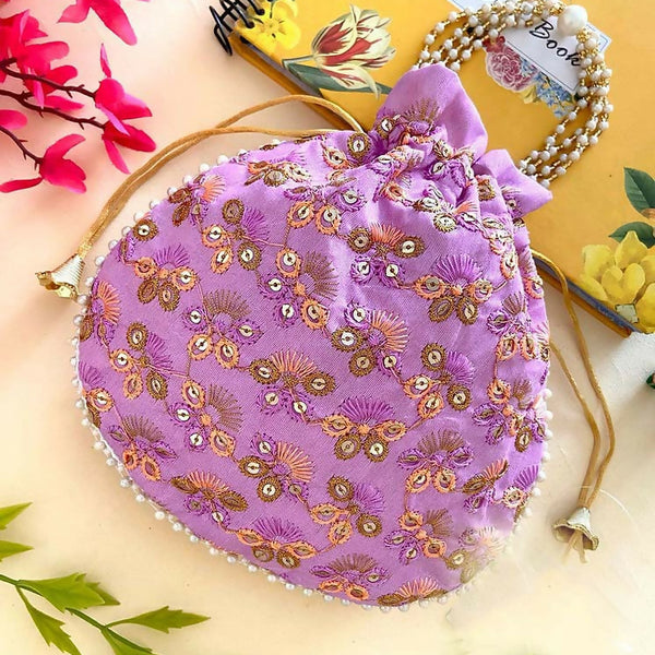 Joban Fashion Potli Bags - Purple