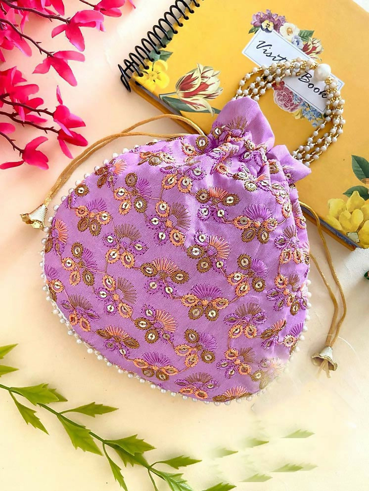 Joban Fashion Potli Bags - Purple - Dista