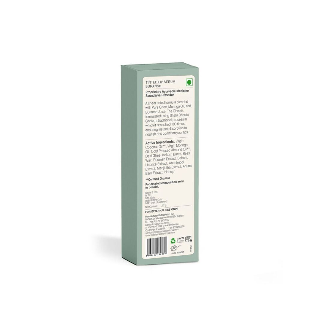 Forest Essentials Tinted Lip Serum Madhu Rasa Buransh - Distacart