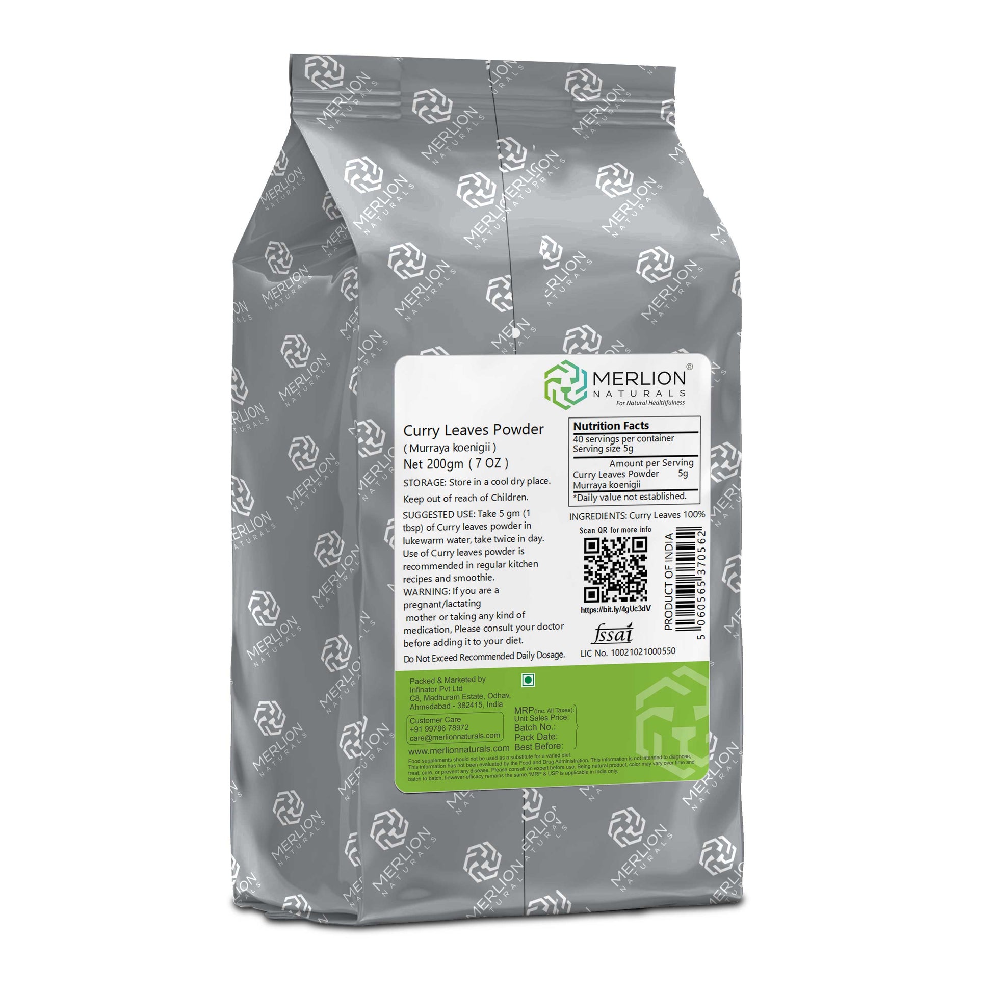Merlion Naturals Curry Leaves Powder - Distacart