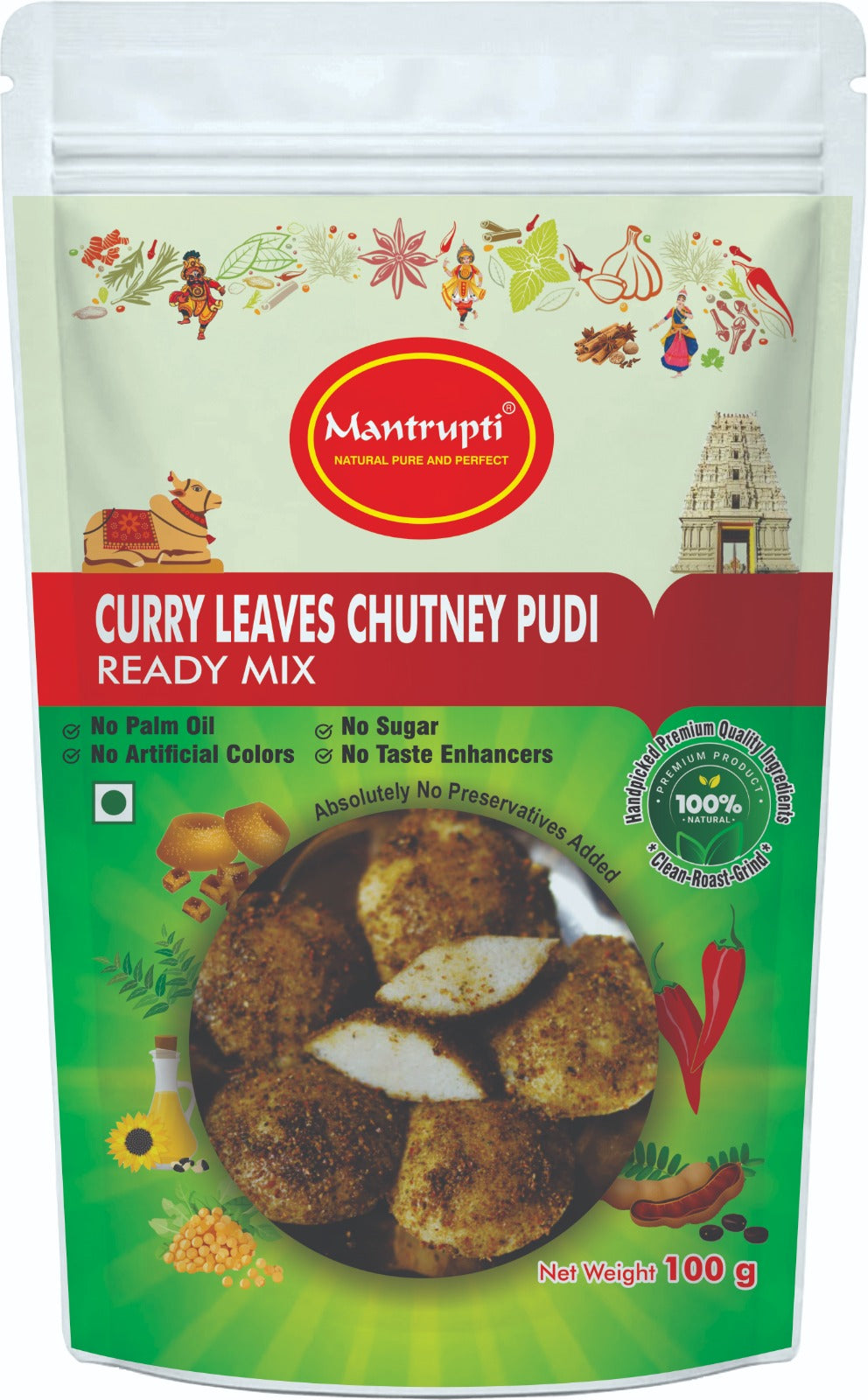 Mantrupti Curry Leaves Chutney Powder