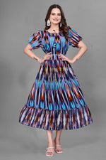 Thumbnail for Preksha Creation Georgette Women Long Maxi Dress Type Gown