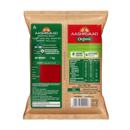 Aashirvaad Organic Masur Dal - Distacart