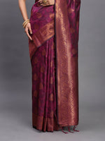 Thumbnail for Astita Silk Purple Saree