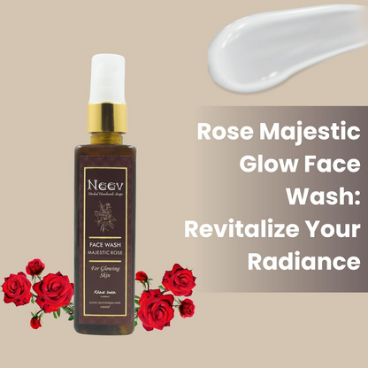 Neev Herbal Handmade Soaps Rose Majestic Glow Face Wash - Distacart