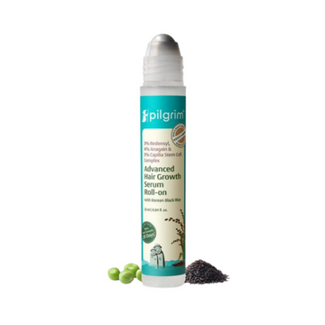 Pilgrim 3% Redensyl, 4% Anagain & 5% Capilia Stem Cell Complex Advanced Hair Growth Serum Roll-On - Distacart