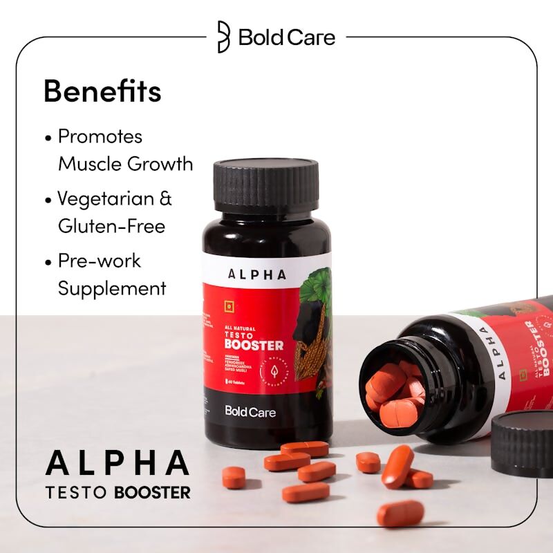 Bold Care Alpha Natural Testo Booster Tablets - Distacart