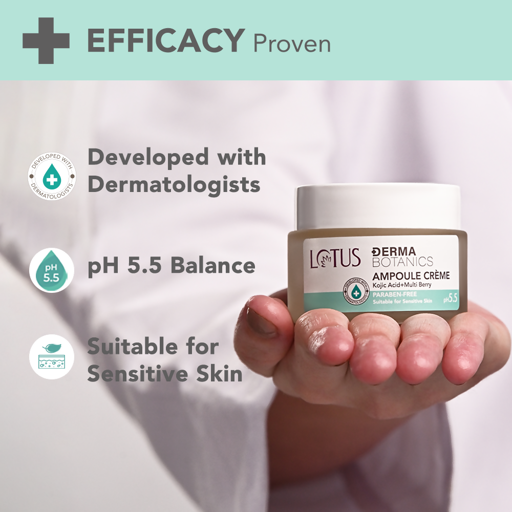 Lotus DermaBotanics Kojic acid + Multi berry Ampoule Crème - Distacart