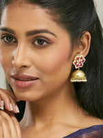 Thumbnail for Nuyug 22k Gold-Plated Jhumkas