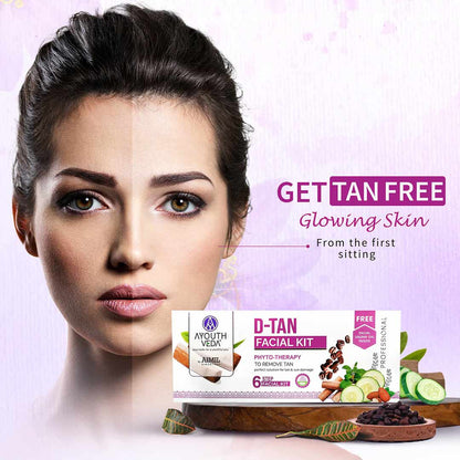 Ayouthveda D- Tan Facial Kit for Tan Removal & Brightness - Distacart