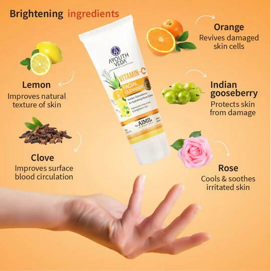 Ayouthveda Vitamin-C Facial Cleanser - Distacart