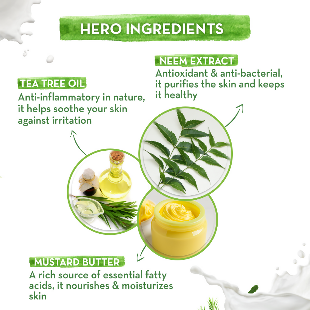 Mamaearth Neem Moisturizing Lotion Soap (Buy 3 Get 1 Free) - Distacart