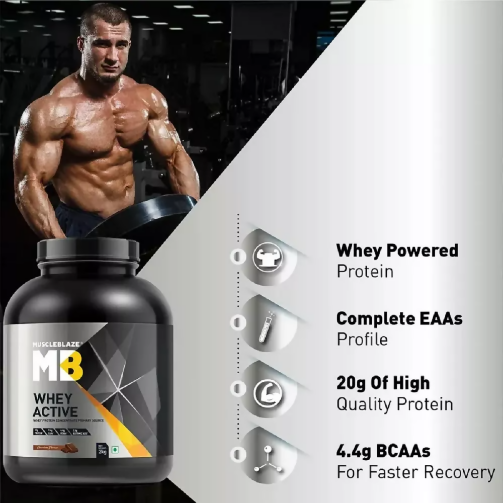 MuscleBlaze Whey Active Chocolate - Distacart