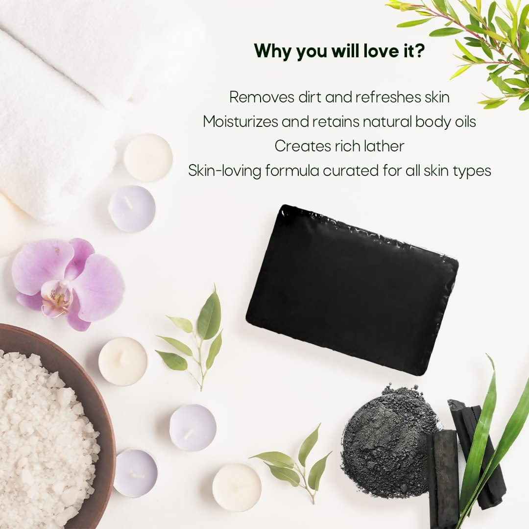 LA Organo Charcoal Handmade Soap - Distacart