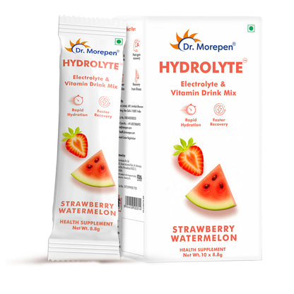 Dr. Morepen Hydrolyte Electrolyte & Vitamin Drink Mix - Strawberry - Distacart