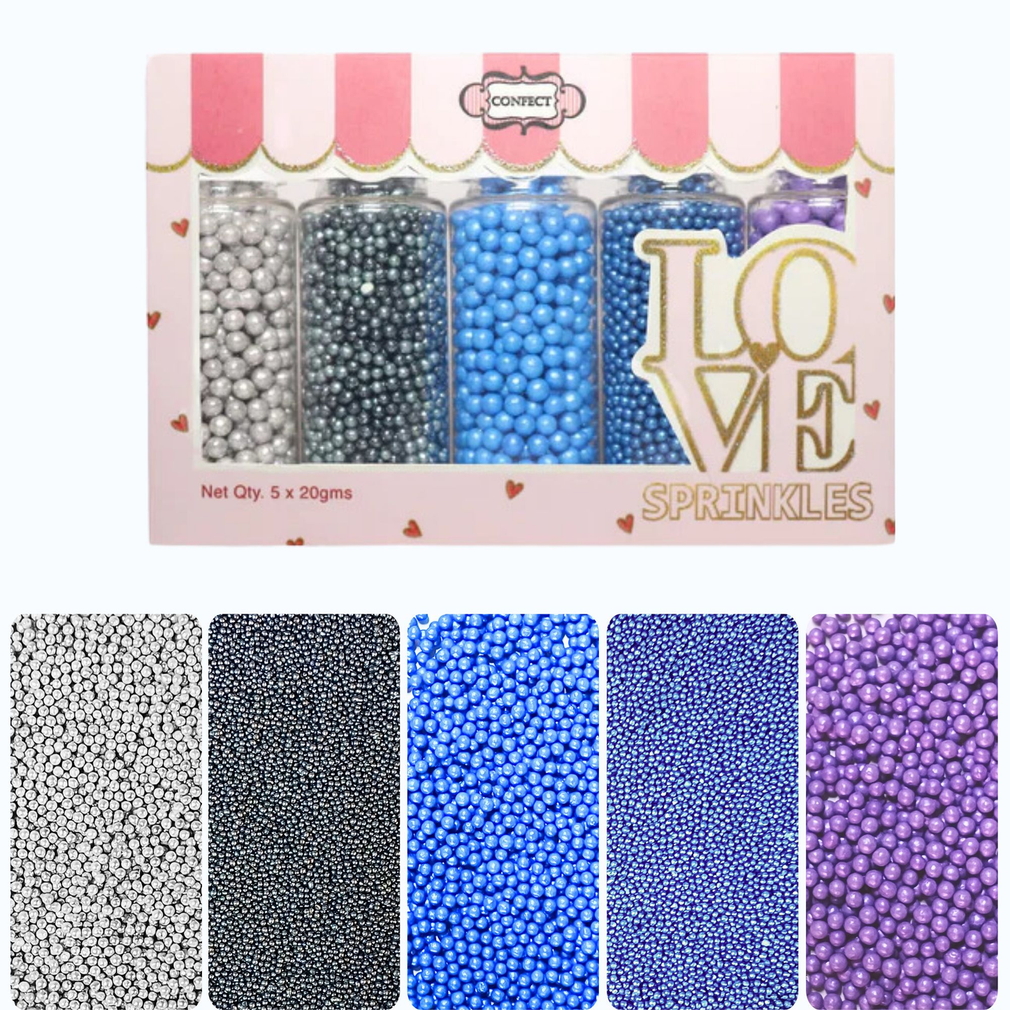 disco ball sprinkles db multipack 4 100 gms
