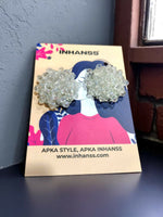 Thumbnail for Inhanns Small Statement Studs Earrings - White - Distacart