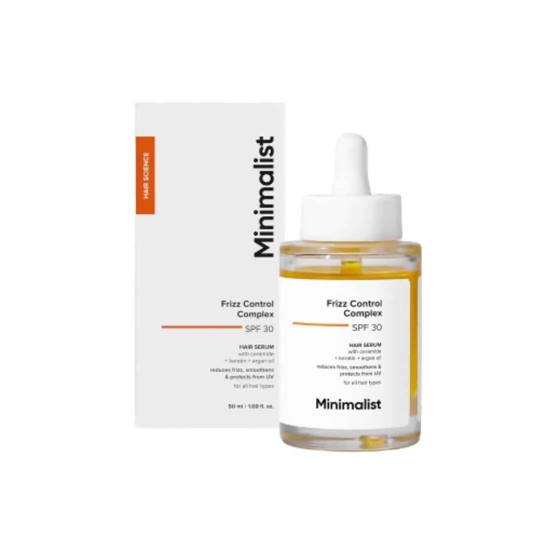 Minimalist Frizz Control Complex SPF 30 Hair Serum - Distacart