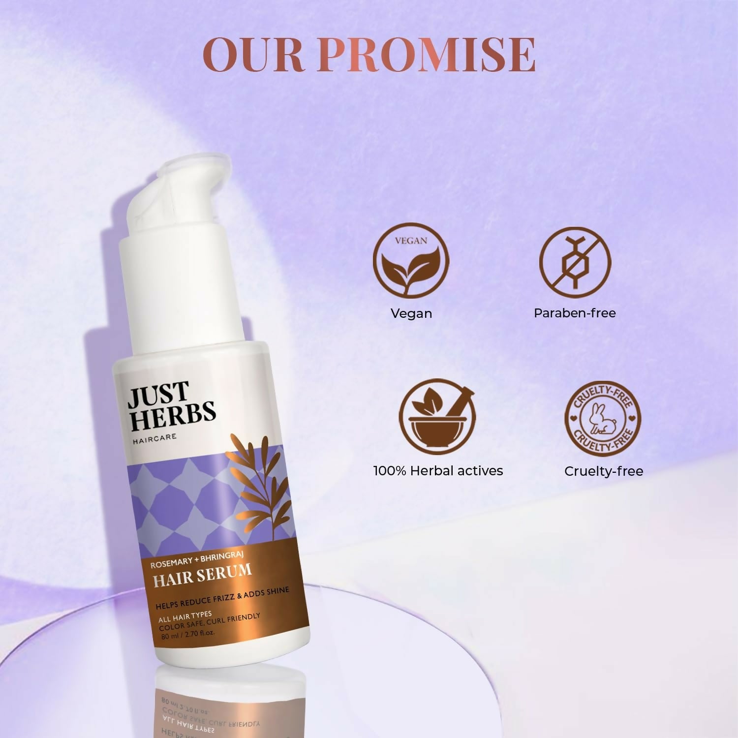 Just Herbs Rosemary Bhringraj Hair Serum - Distacart