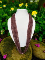 Thumbnail for Inhanns Rangsaaz 20-Layer Luxe Long Beaded Only Necklace - Cofee Brown Only Necklace - Distacart