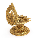 Thumbnail for CraftVatika Ganesh Brass Idol Diya Oil Lamp Stand Showpiece