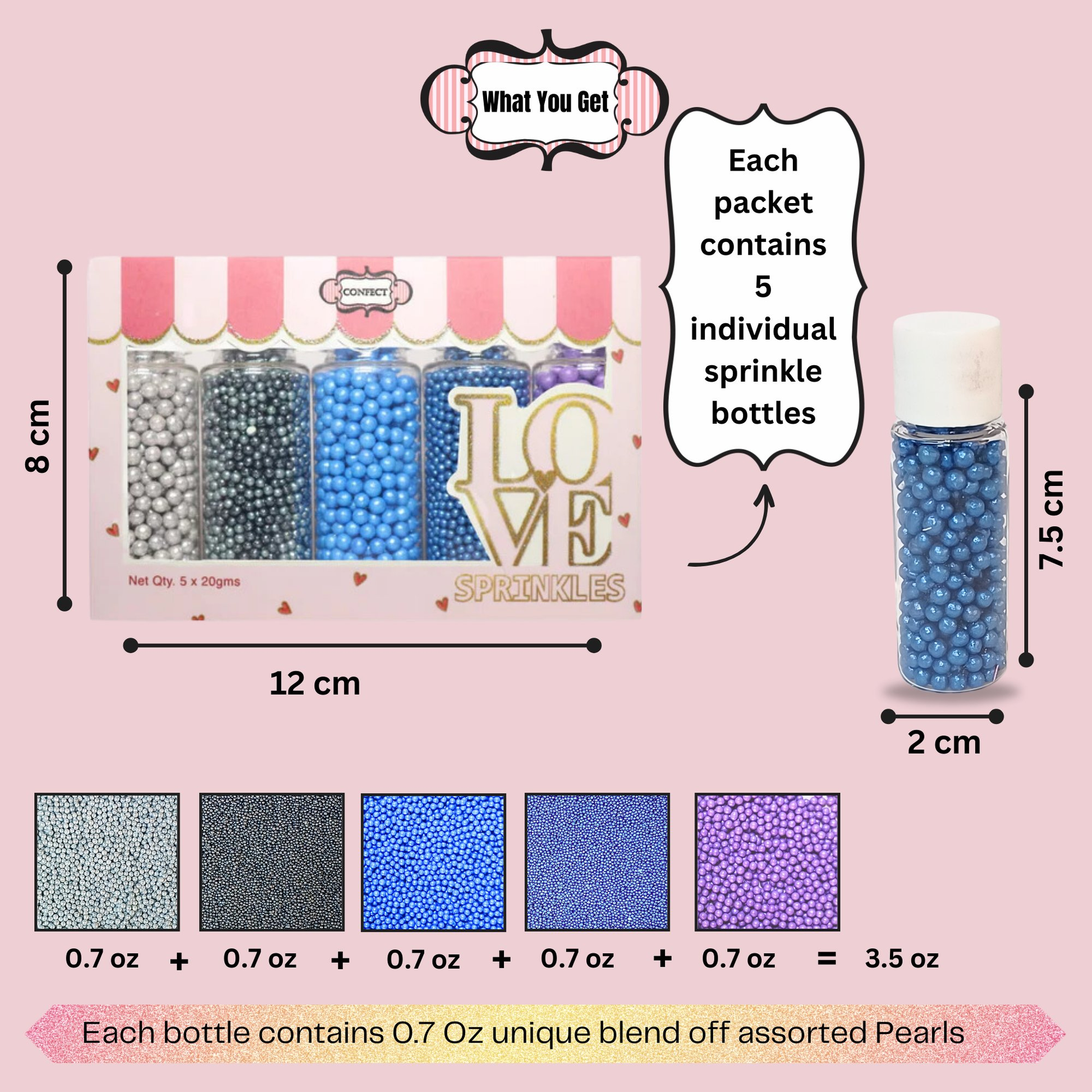 disco ball sprinkles db multipack 4 100 gms
