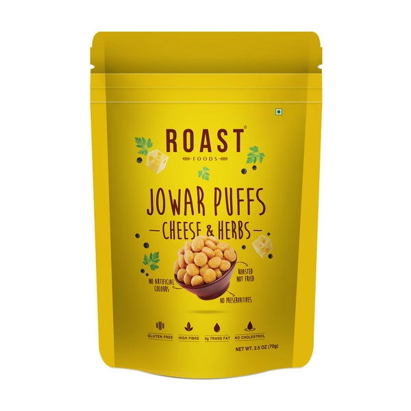 Roast Makhana Jowar Puff Cheese & Herbs