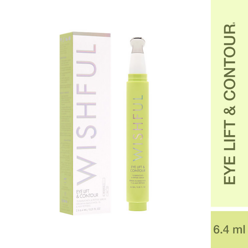 Wishful By Huda Beauty Eye Lift & Contour 1% Bakuchiol & Peptide Serum - Korean Skincare - Distacart