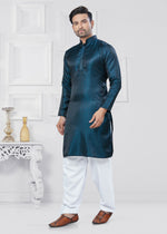 Thumbnail for Joban Fashion Men's Jacquard Silk Rama Printed Kurta Pyjama set - Distacart