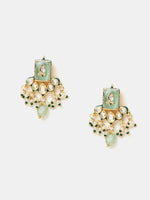 Thumbnail for Ruby Raang Pearl Glow Necklace With Matching Earrings And Maang Tikka - Distacart