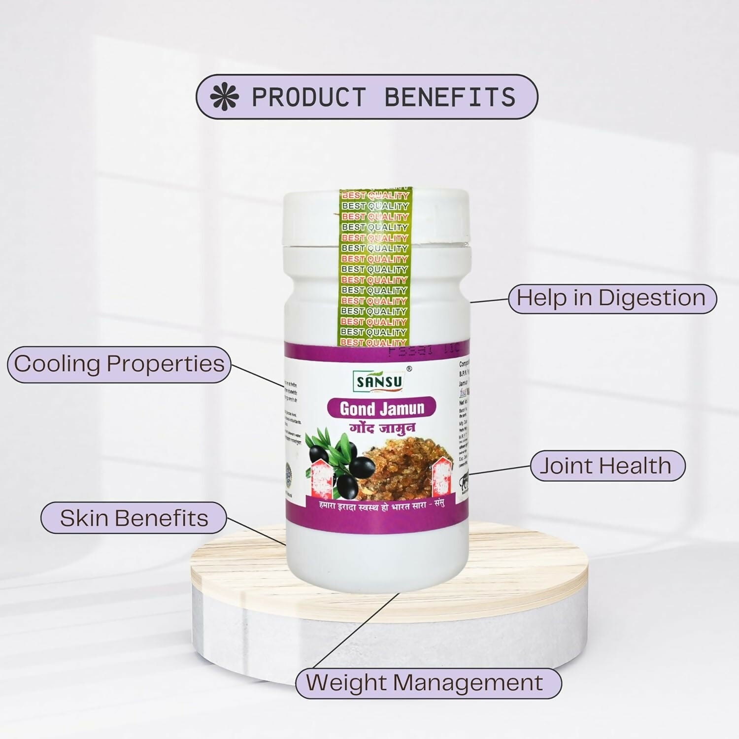 Sansu Organic Gond Jamun 100% Pure & Natural Ayurvedic