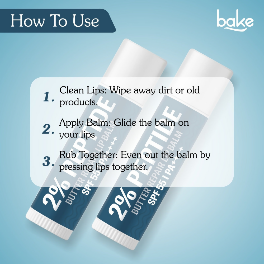 Bake 2% Peptide + Ceramide Butter Brightening Lip Balm SPF 55 PA++++