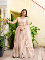Thumbnail for Lehenga Mart Designer Indian Wedding Lehenga Choli-Light Pink - Distacart