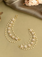 Thumbnail for Ruby Raang Gold Plated Ear Chain - Distacart