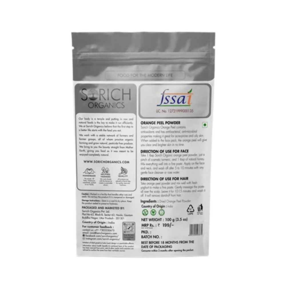 Sorich Organics Rose Petals Powder, Lemon Peel Powder and Orange Peel Powder - Distacart