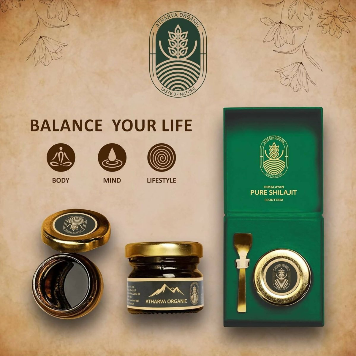 Atharvaa Organic Himalayan Pure Sj - Distacart