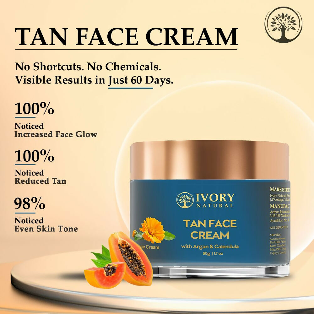 Ivory Natural Tan Face Cream For Sun Tan Protection - Distacart