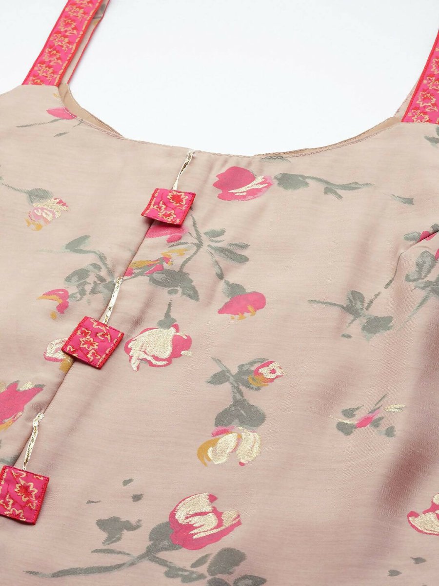 Ahalyaa Women Tan Printed Basic Jumpsuit - Distacart