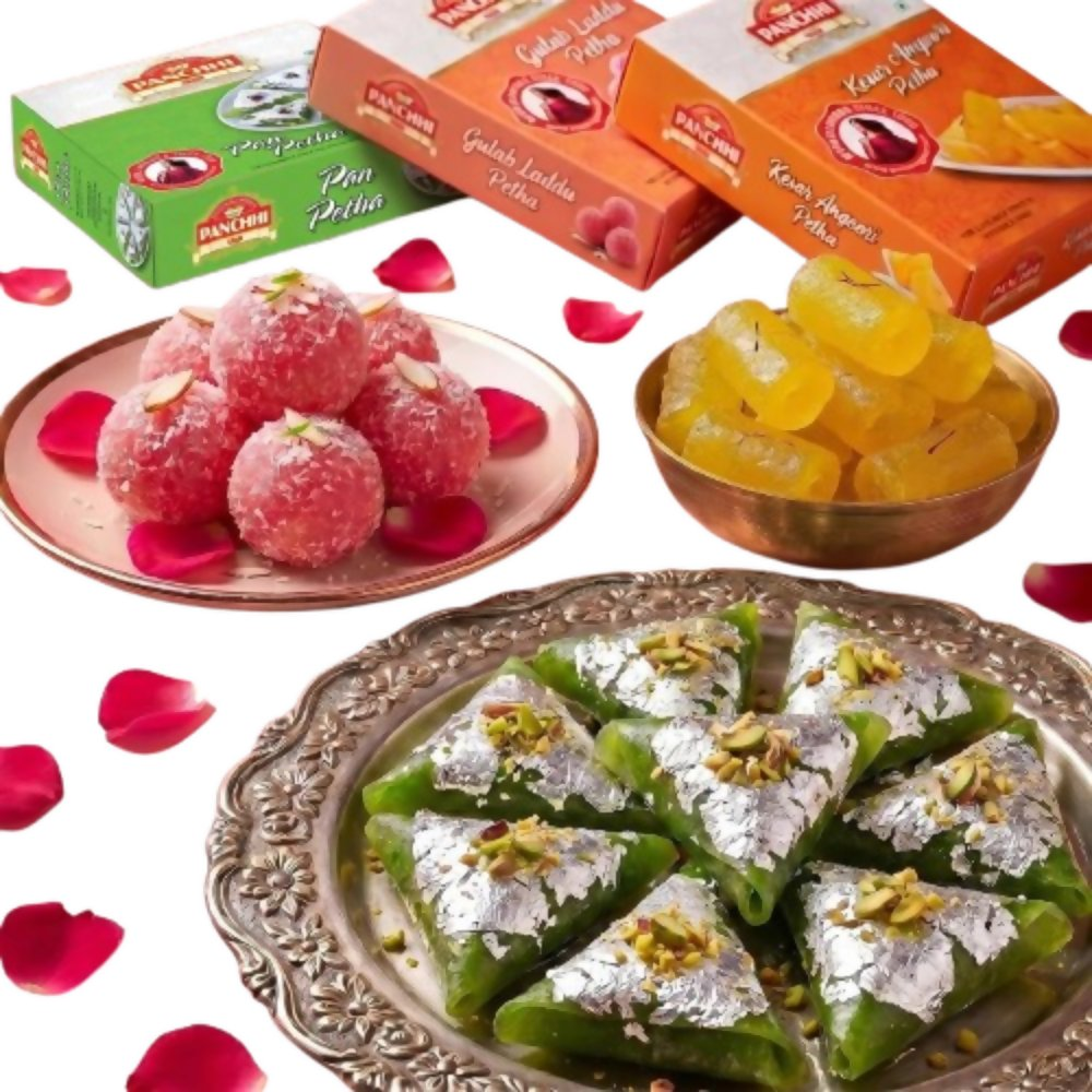 PANCHHI Pan Petha, Kesar Angoori & Gulaab Ladoo Petha - Dista