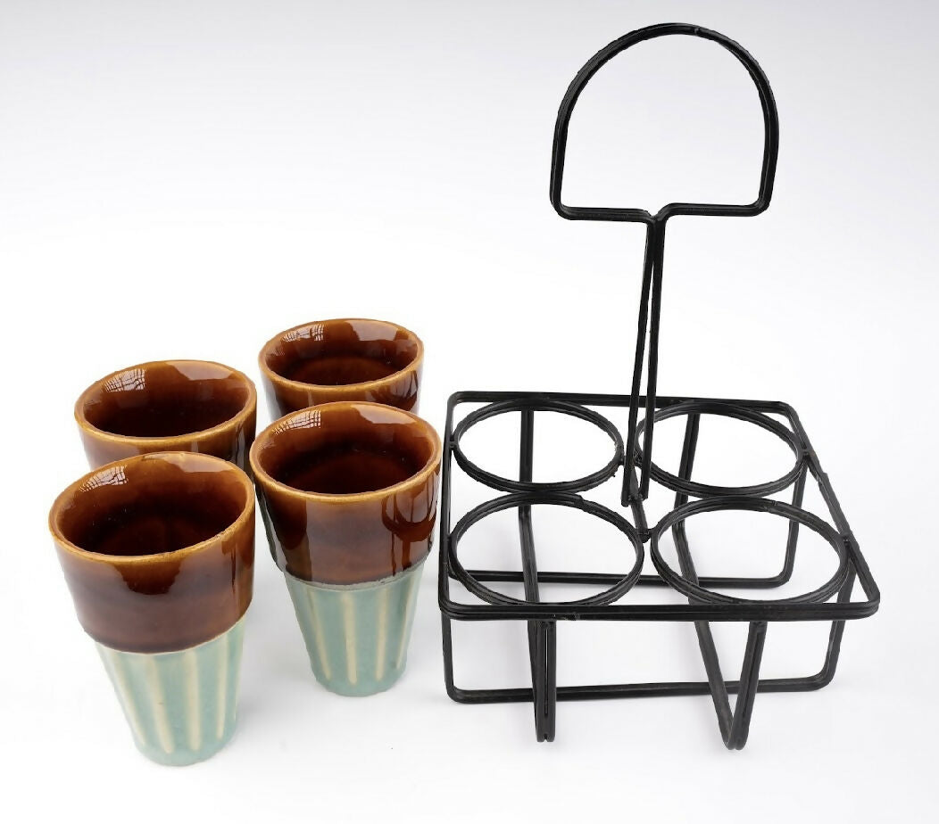 Simply Soho Kulhad Caddy-Set of 4