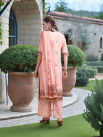 Thumbnail for Joban Fashion Pink Position Digital Print With Position Foil Kurta Set