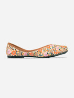 Thumbnail for Desi Colour Women Indian Ethnic Footwear-Cushioned Offwhite Multi Floral - Distacart