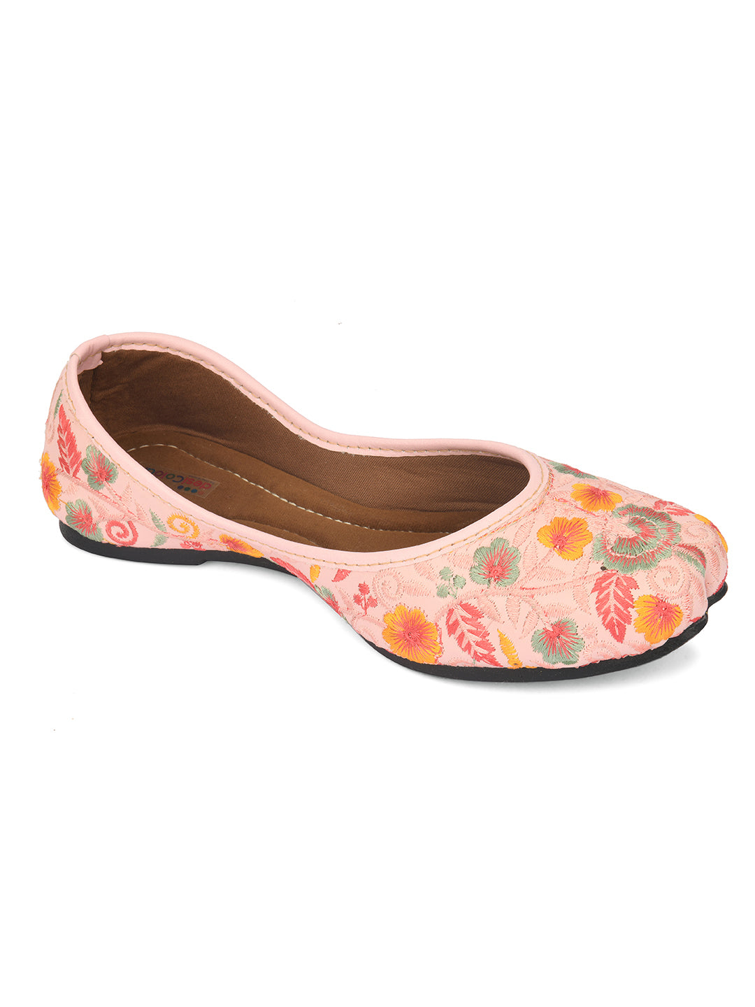 Desi Colour Women Indian Ethnic Footwear-Cushioned Brown Polish - Distacart
